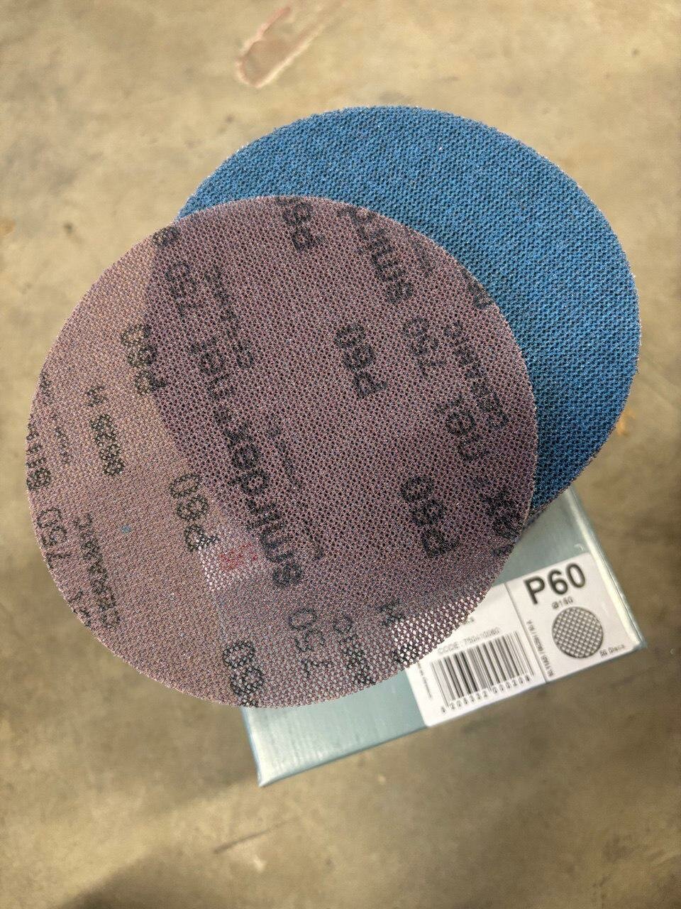 Круг шлифовальный Smirdex 750 NET, сетка, D 150 мм, P 60 Smirdex (50шт)