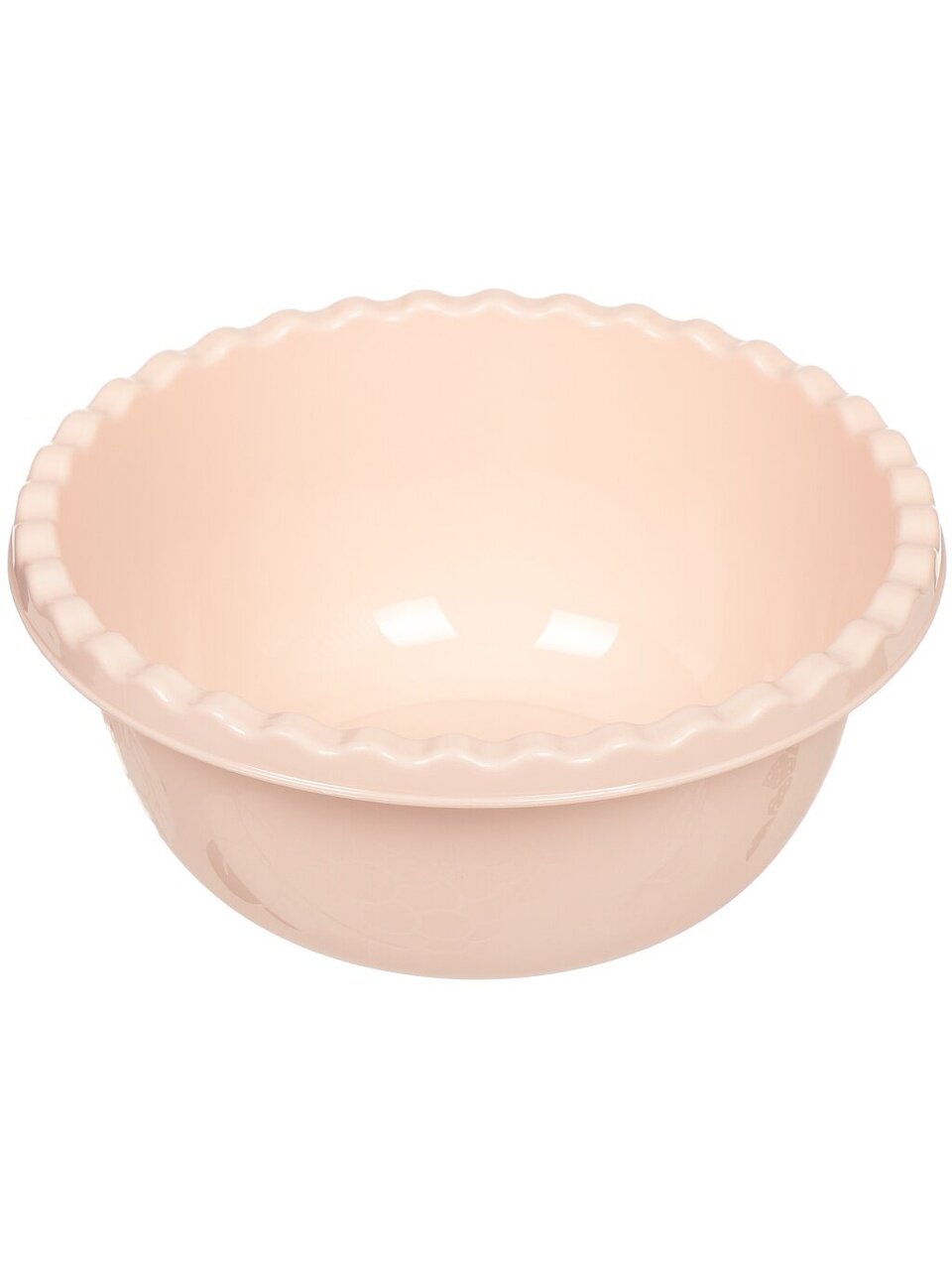 Таз миска пластиковая 5 литров Idea М1313 круглая пищевая розовая без крышки