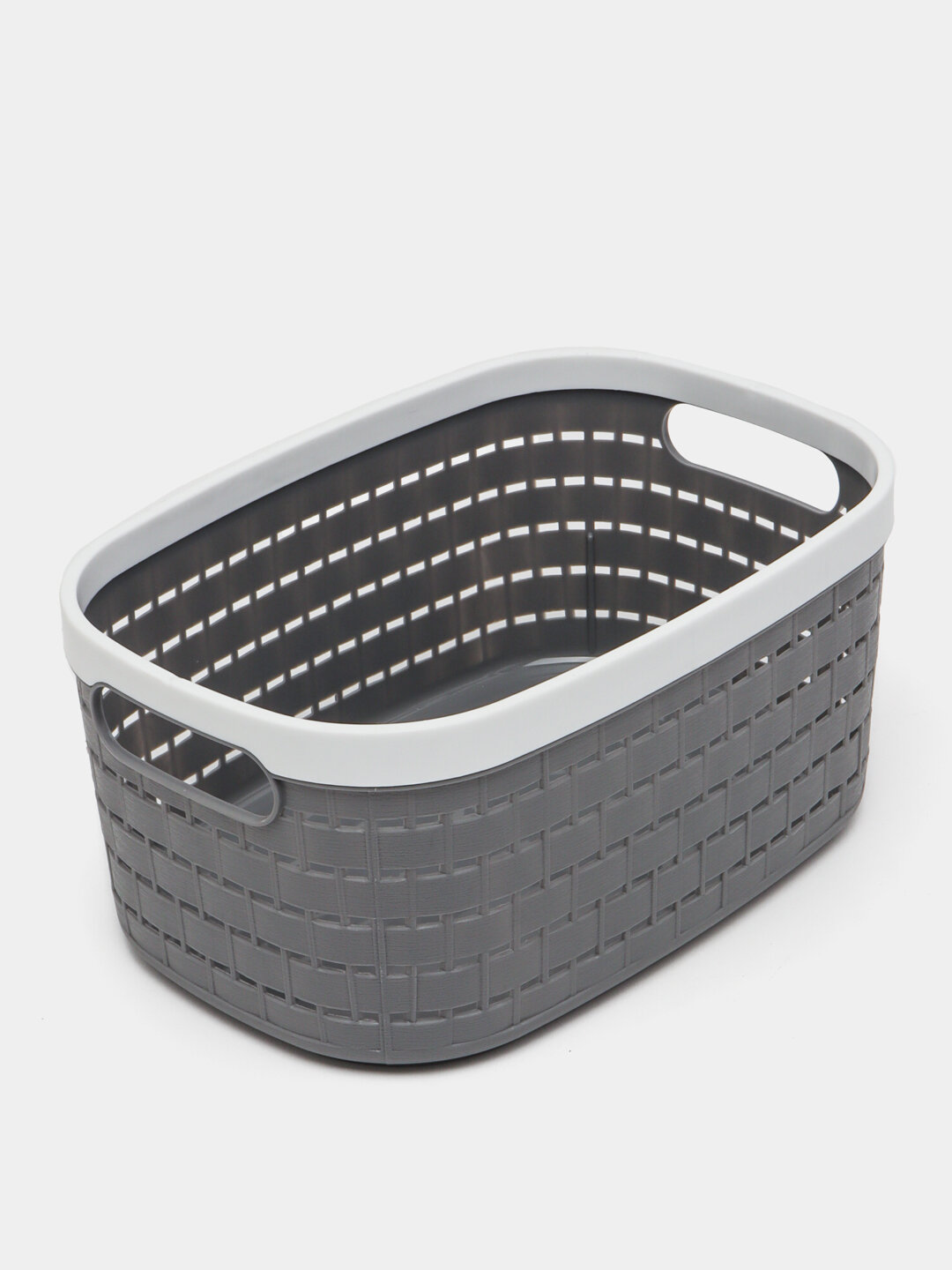 Корзинка для хранения, пластик, для нижнего белья, серая, 30х21х14см