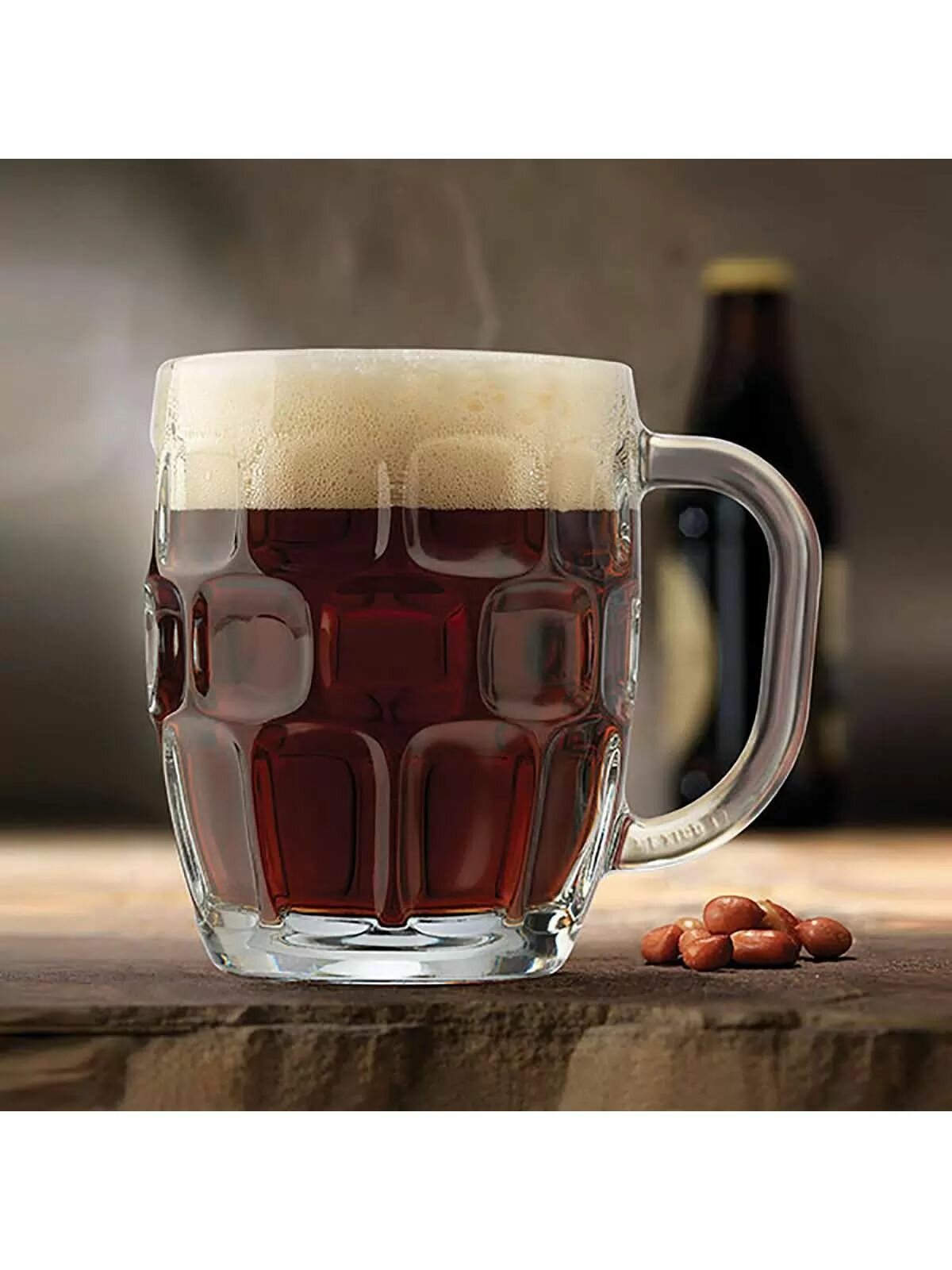 Кружка для пива "Димпл Штейн"; стекло; 0,57л. — фото 1