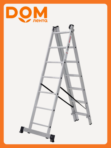 Изображение товара Лестница алюминиевая Новая Высота NV1230 3 секции 21 ступень 509 см