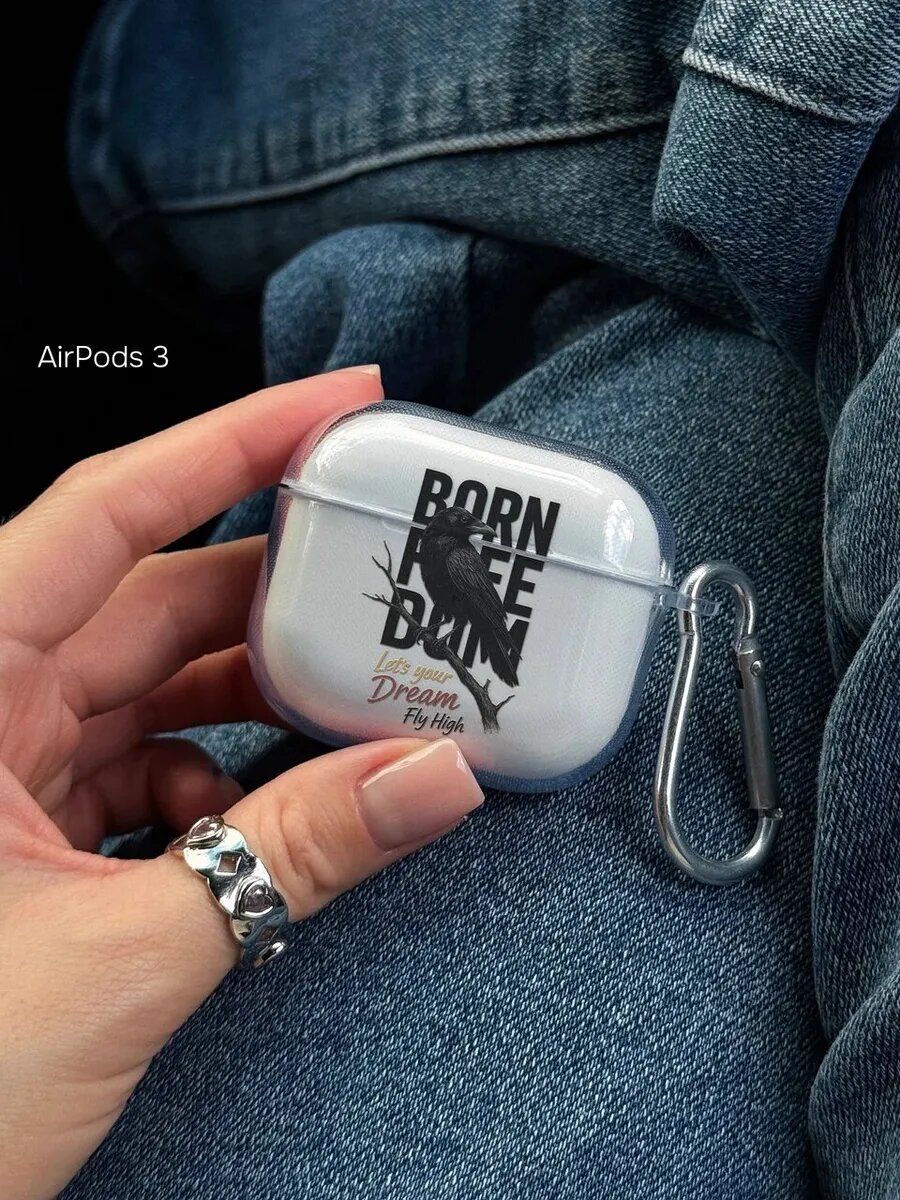 Чехол на AirPods 3 с надписью