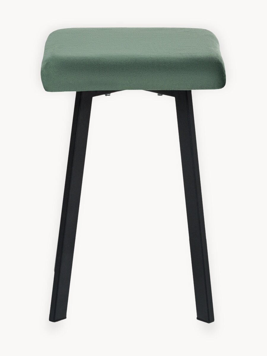 Чехол на табурет квадратный 35 см 2 штуки велюр на резинке прочный