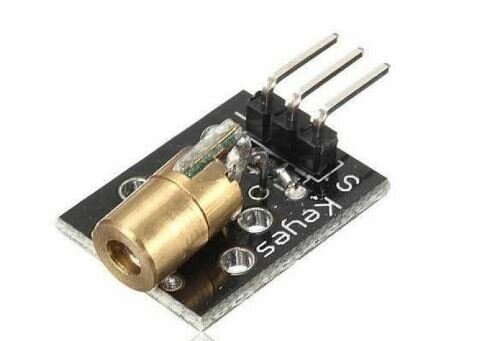 KY-008 Лазерный модуль красный 650nm 5мвт DC-5V для Ардуино (3301)