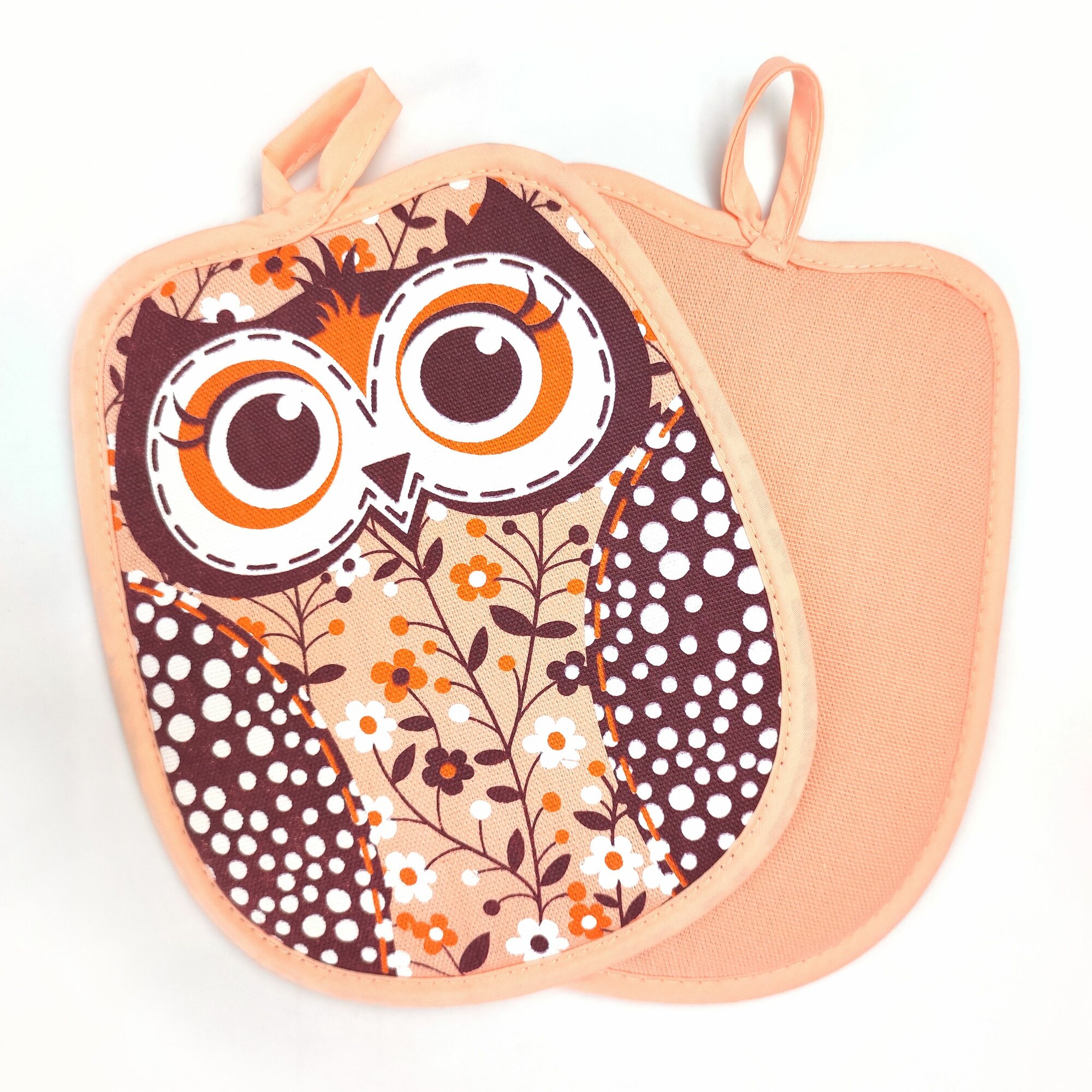 Фигурные кухонные прихватки для горячего из рогожки набор 2 штуки ГрандСтиль