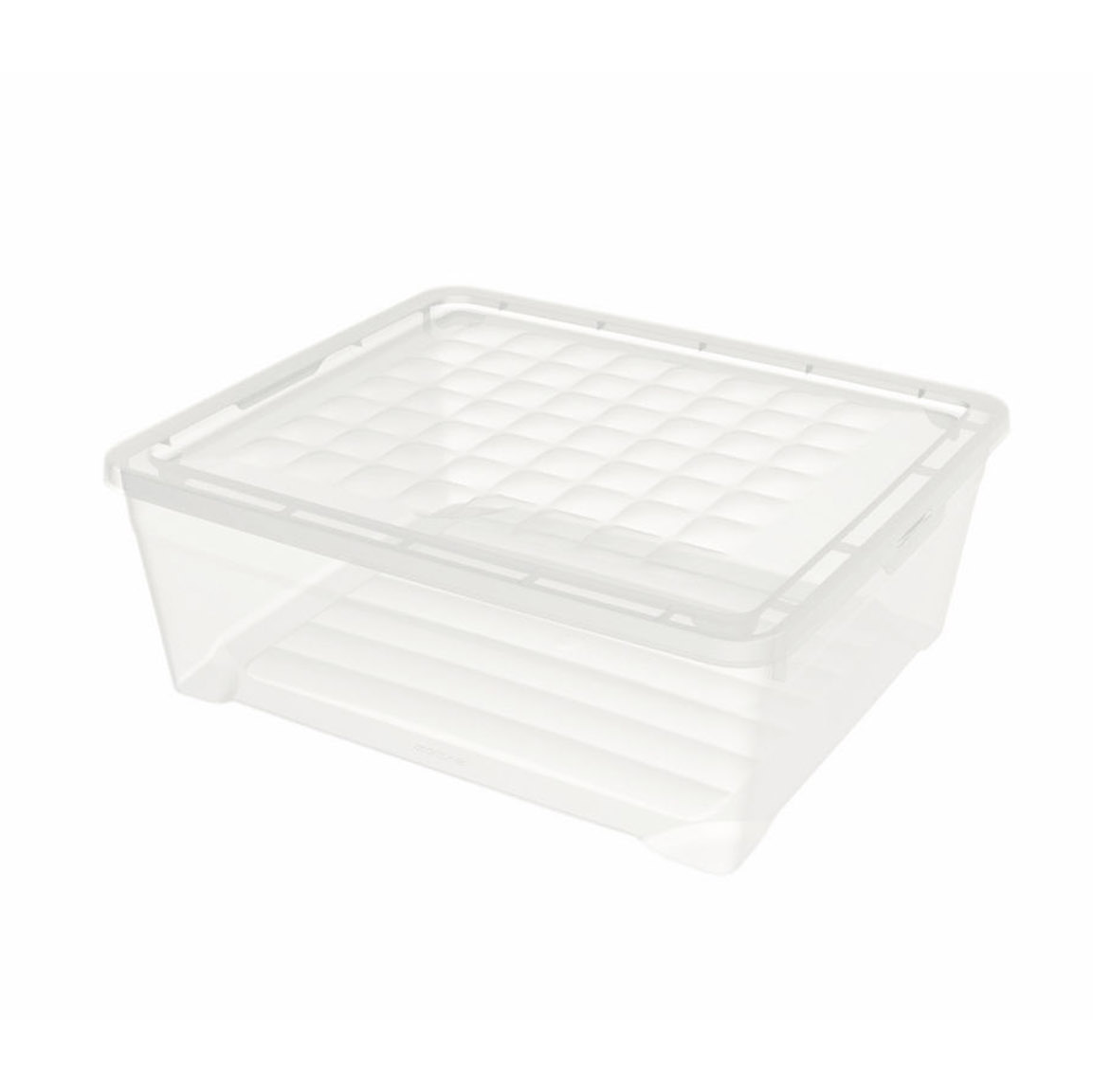 Ящик с крышкой для хранения вещей мелочей и аксессуаров Curver Textile 10 л прозрачный