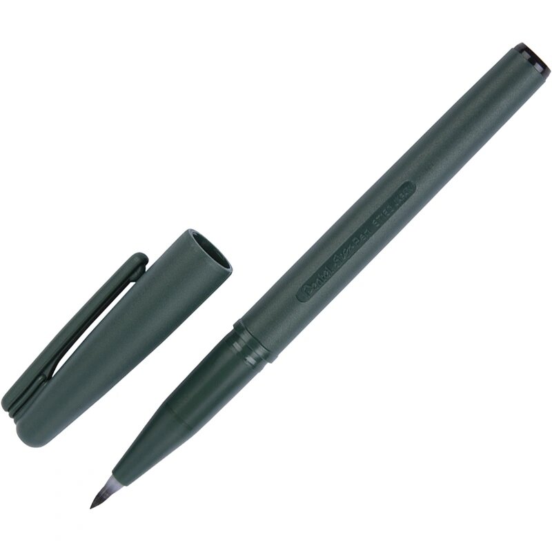 Фломастер -кисть д/калл Pentel Brush Sign Pen Pigment Medium черн XSESP15MA