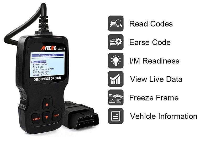 ANCEL AD310 OBDII Сканер Считыватель Кодов Для Автомобильных Двигателей — фото 1