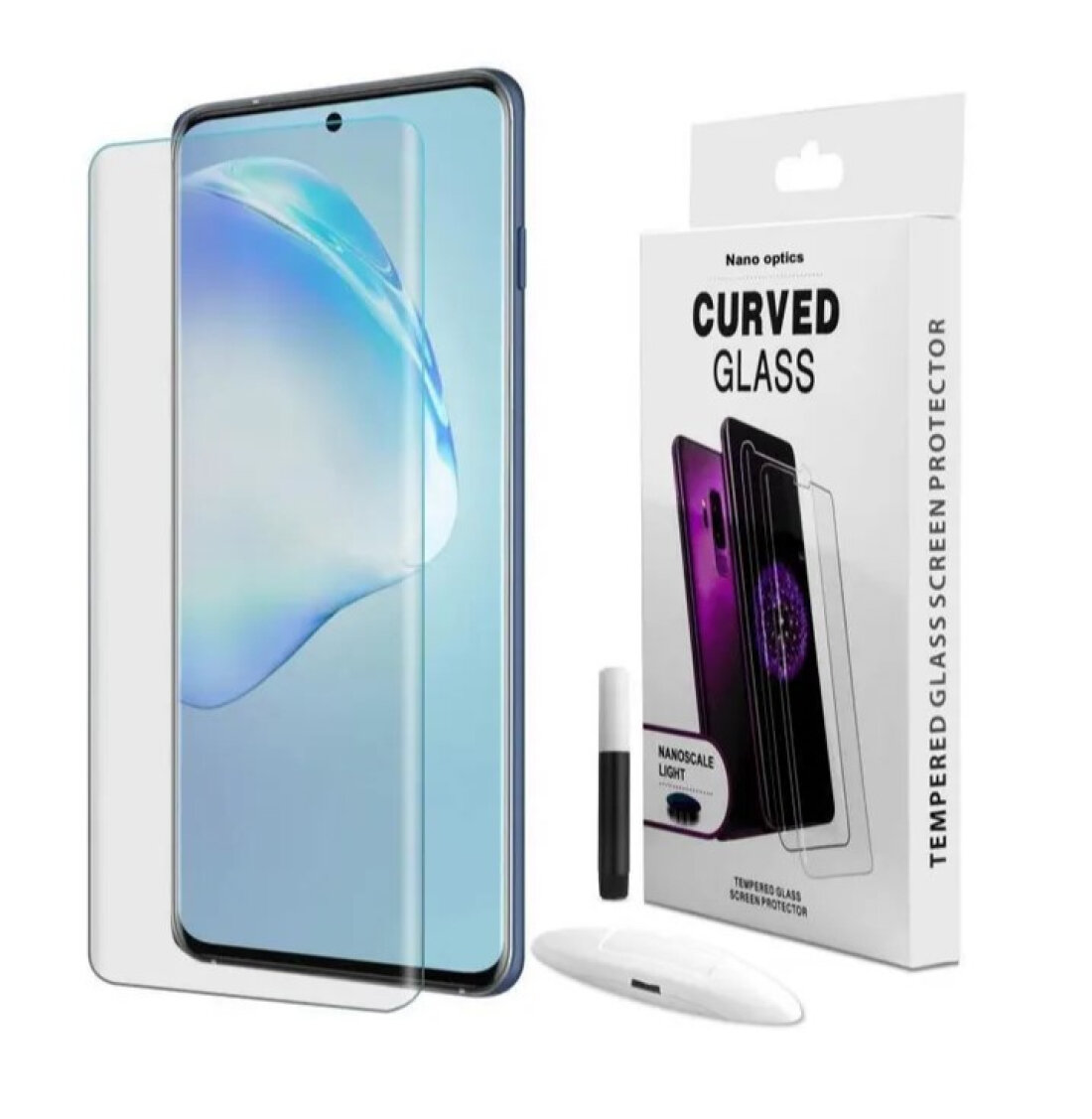 Защитное стекло на Samsung Galaxy S23 Ultra, UV ультрафиолет, X-CASE