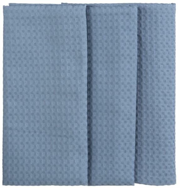 Полотенце вафельное Luscan 40х70 см серый 3 штуки в упаковке