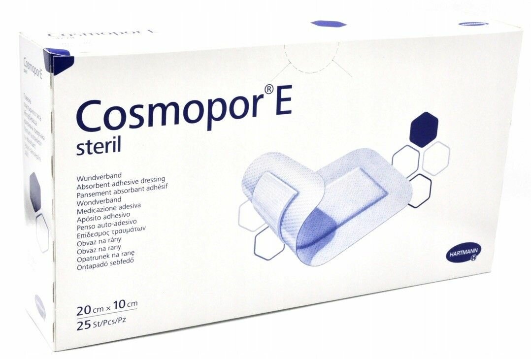 Cosmopor e steril/космопор е стерил повязка впитывающая пластырного типа 20х10 см 25 шт