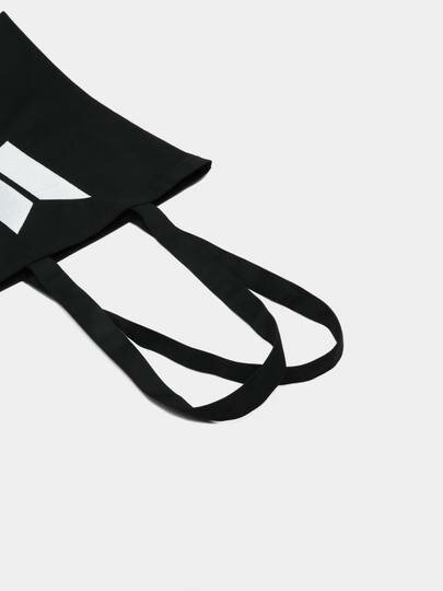 Сумка шоппер , фактура матовая, черный — фото 1