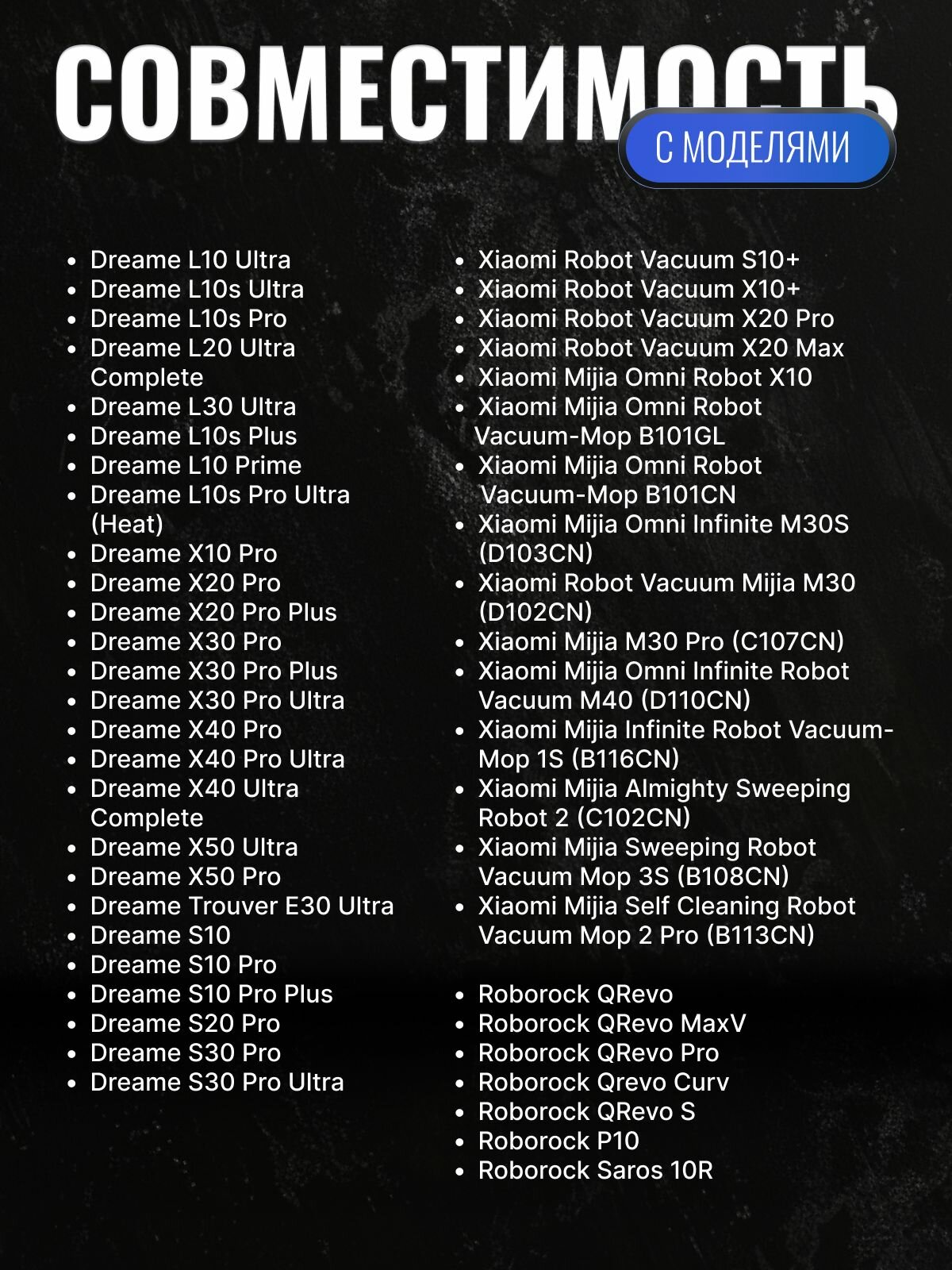 Тряпка на швабру для робот-пылесоса Xiaomi Dreame Bot L10S Ultra, L10 Prime, X10Pro - 8 шт в комплекте — фото 1