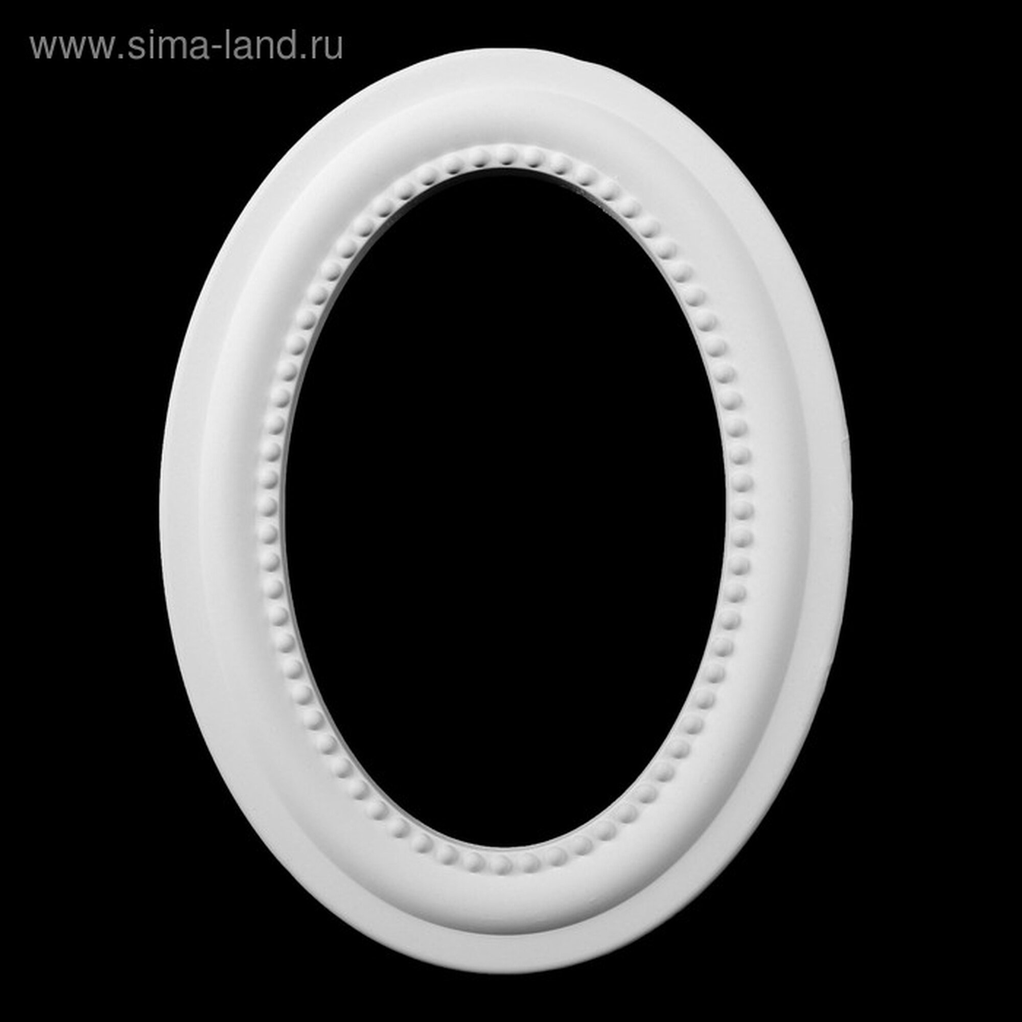 Фоторамка Хорошие сувениры  Линда   гипс  овальная  белая  настенное крепление