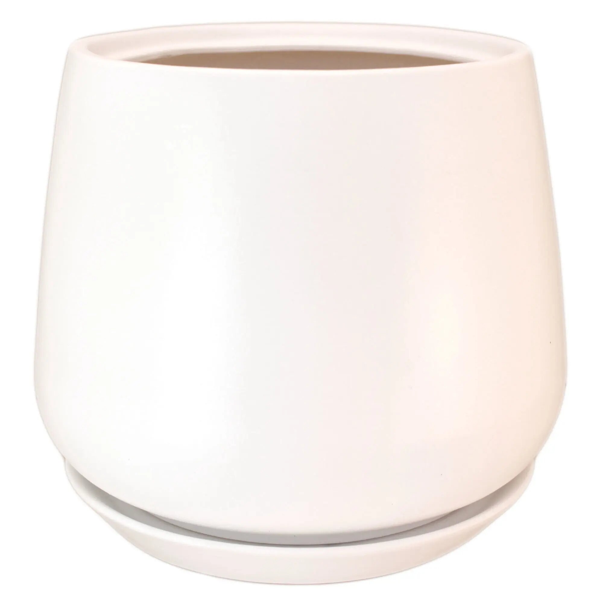 Горшок цветочный Gonchar Скарлет ø19 h22 см v5 5 л керамика белый