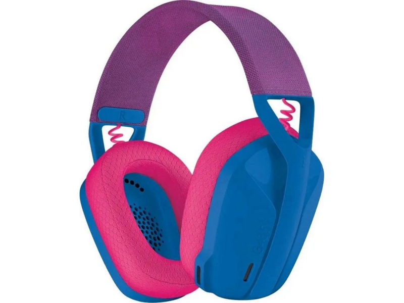 Наушники с микрофоном G435 голубой/розовый накладные BT/Radio оголовье (981-001065)