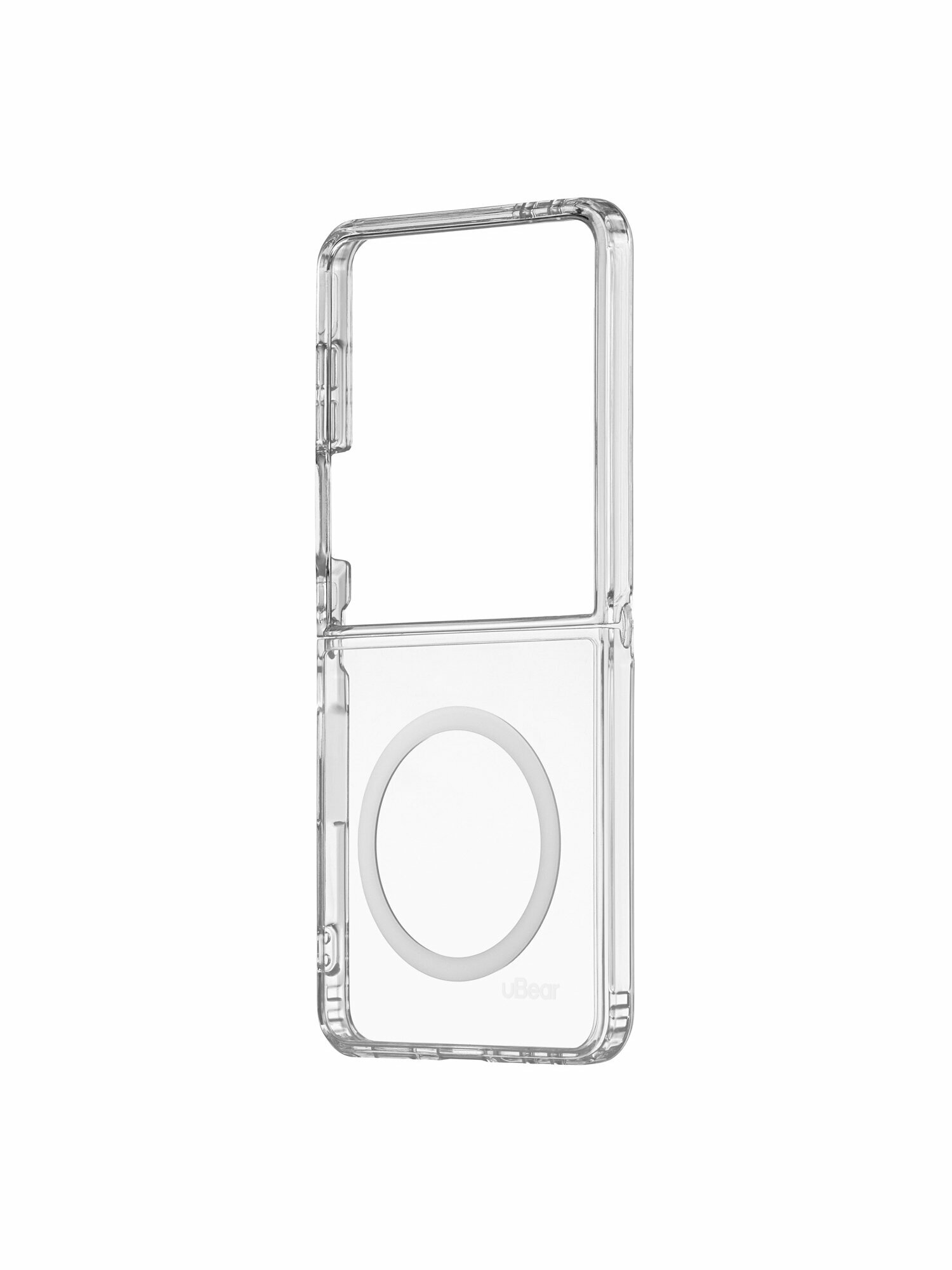 Чехол для Samsung Galaxy Z Flip7 uBear Real Mag Case MagSafe совместимый, прозрачный — фото 1