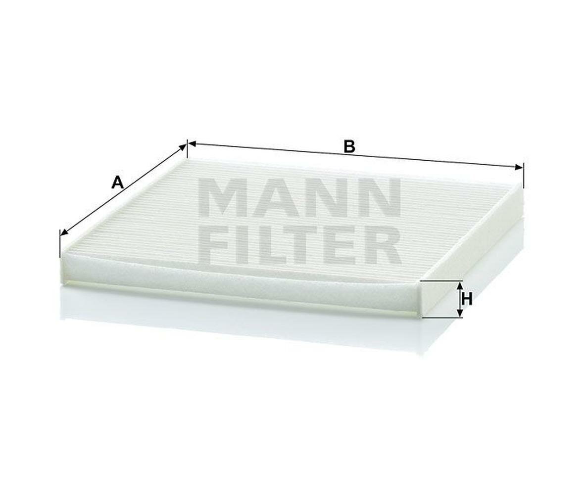 Фильтр салонный для автомобилей MANN FILTER CU2131 (запчасти и расходники)