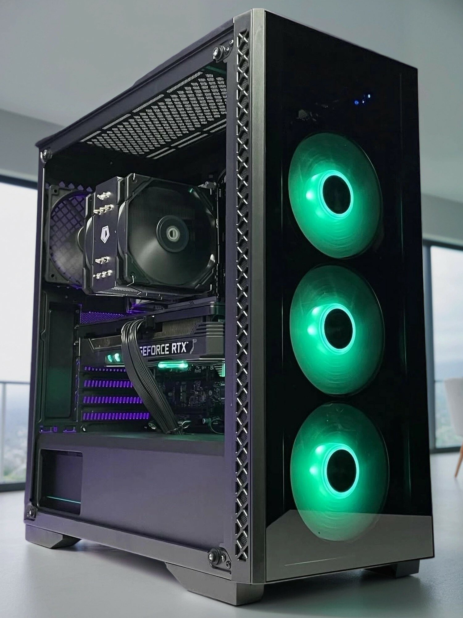 Игровой ПК (AMD Ryzen 5 8400F / NVIDIA GeForce RTX 3060 / 8 ГБ ОЗУ /1 ТБ SSD M2) (Игровой компьютер / системный блок)