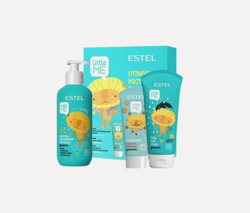 Изображение товара ESTEL Little Me Набор Отличное настроение, шампунь-кондиционер 300мл, гель для душа 200мл, зубная паста 60 мл