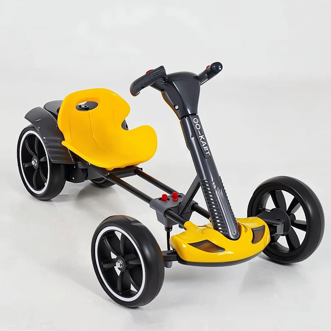 Электро-картинг детский Hebei Стандарт, желтый, 6V4.5, до 30кг — фото 1