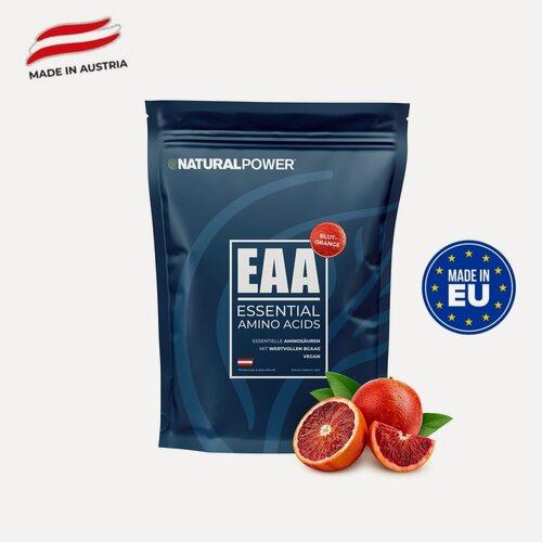 Изображение товара Аминокислоты EAA Natural Power 480г красный апельсин, Австрия
