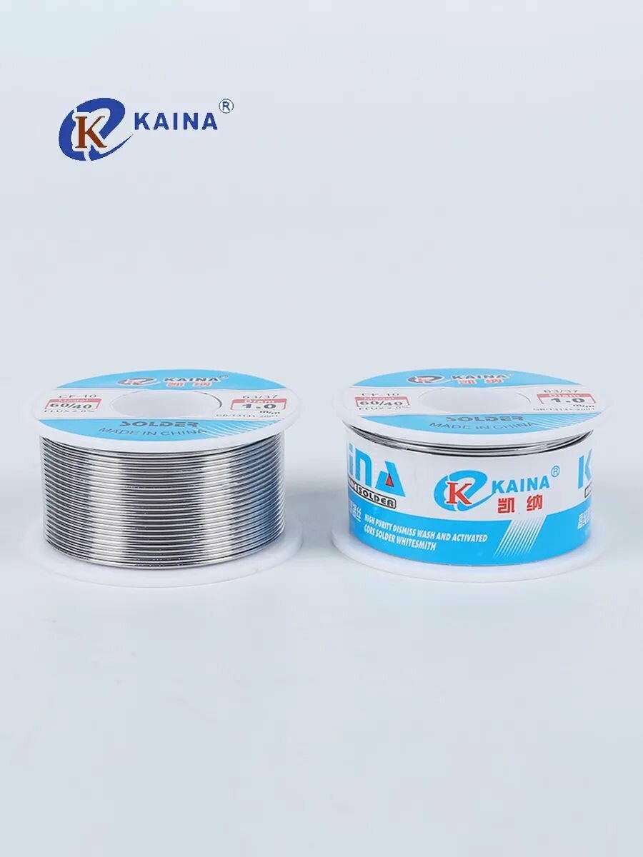 Флюс Для Пайки KAINA 60/40 оловянно-свинцовый с флюсом 1.5 мм 100 гр