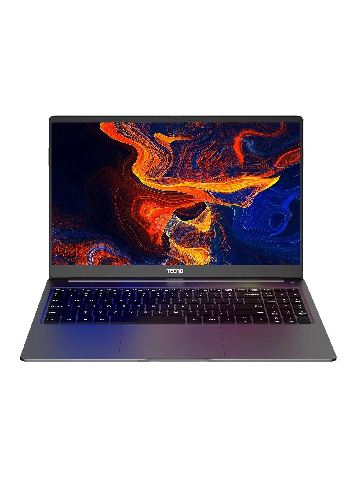 Ноутбук Tecno MegaBook T15DA, 15.6", IPS, AMD Ryzen 5 7430U, DDR4 8ГБ, SSD 512ГБ, AMD Radeon Graphics, серый (71003300345)