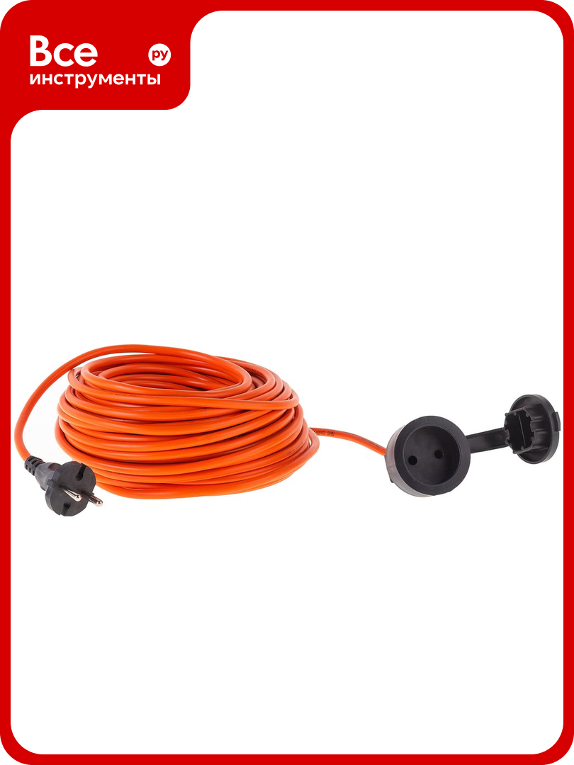 Удлинитель-шнур Gigant б/з ПВС 2х075 6A 30м IP 44 INDUSTRY EG PE-027