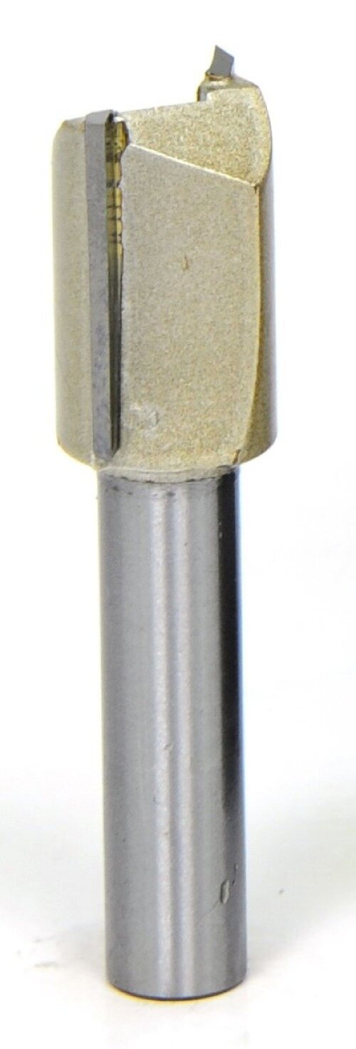 Фреза Elitech / Элитек пазовая прямая удлиненная 2 лезвия стальная диаметр 14мм хвостовик 8мм 20/50мм / инструменты