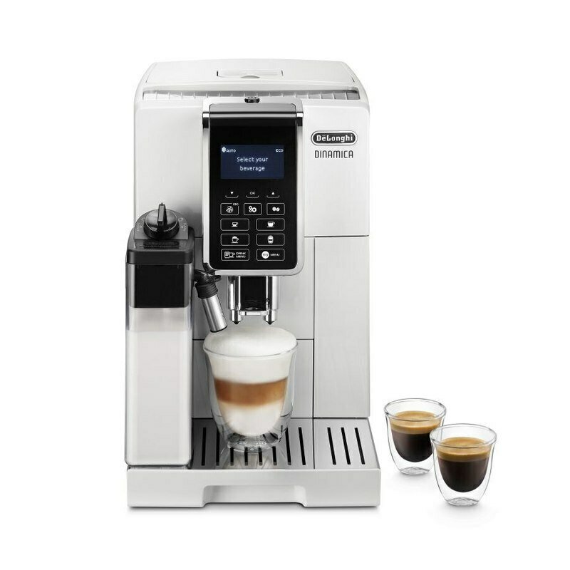 Кофемашина автоматическая DeLonghi Dinamica ECAM350.55. W, белый