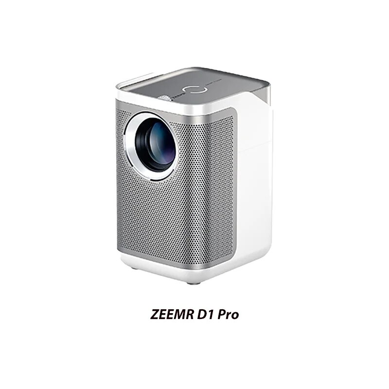 ZEEMR D1 Pro Мини-домашний проектор Full HD Android Портативный проектор 1080P 5G WIFI Поддержка HDR10 4K 380 ANSI Динамик для видеоигр, Silvery