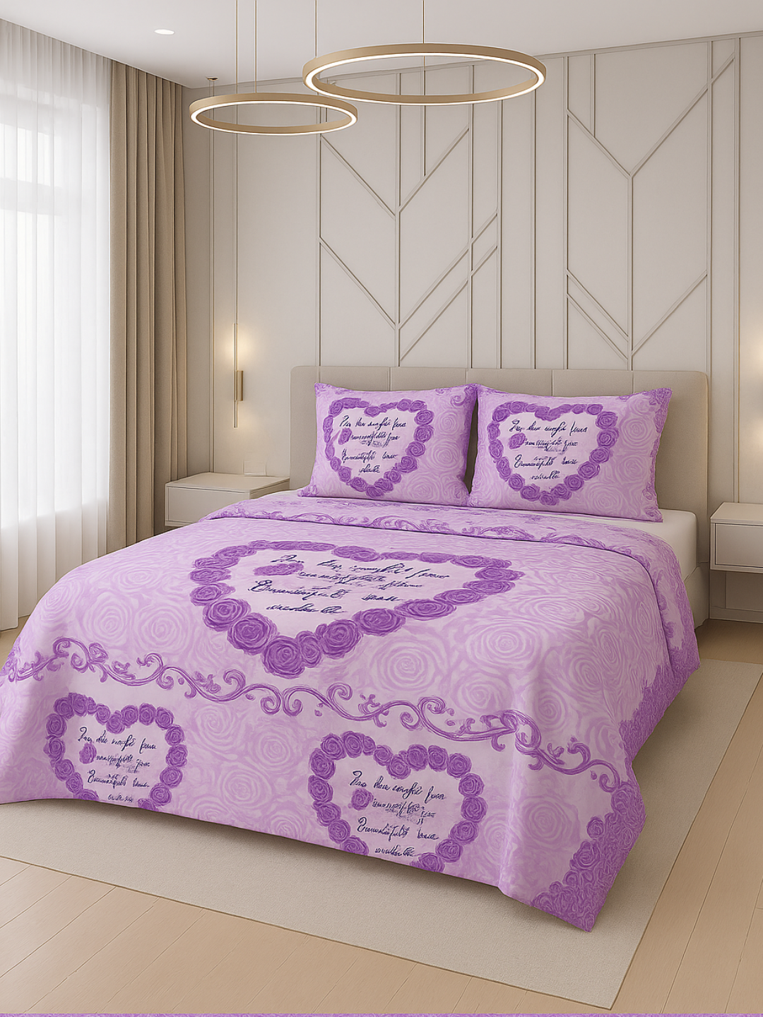 Комплект постельного белья, двухспальный 240*220, наволочка 50*70