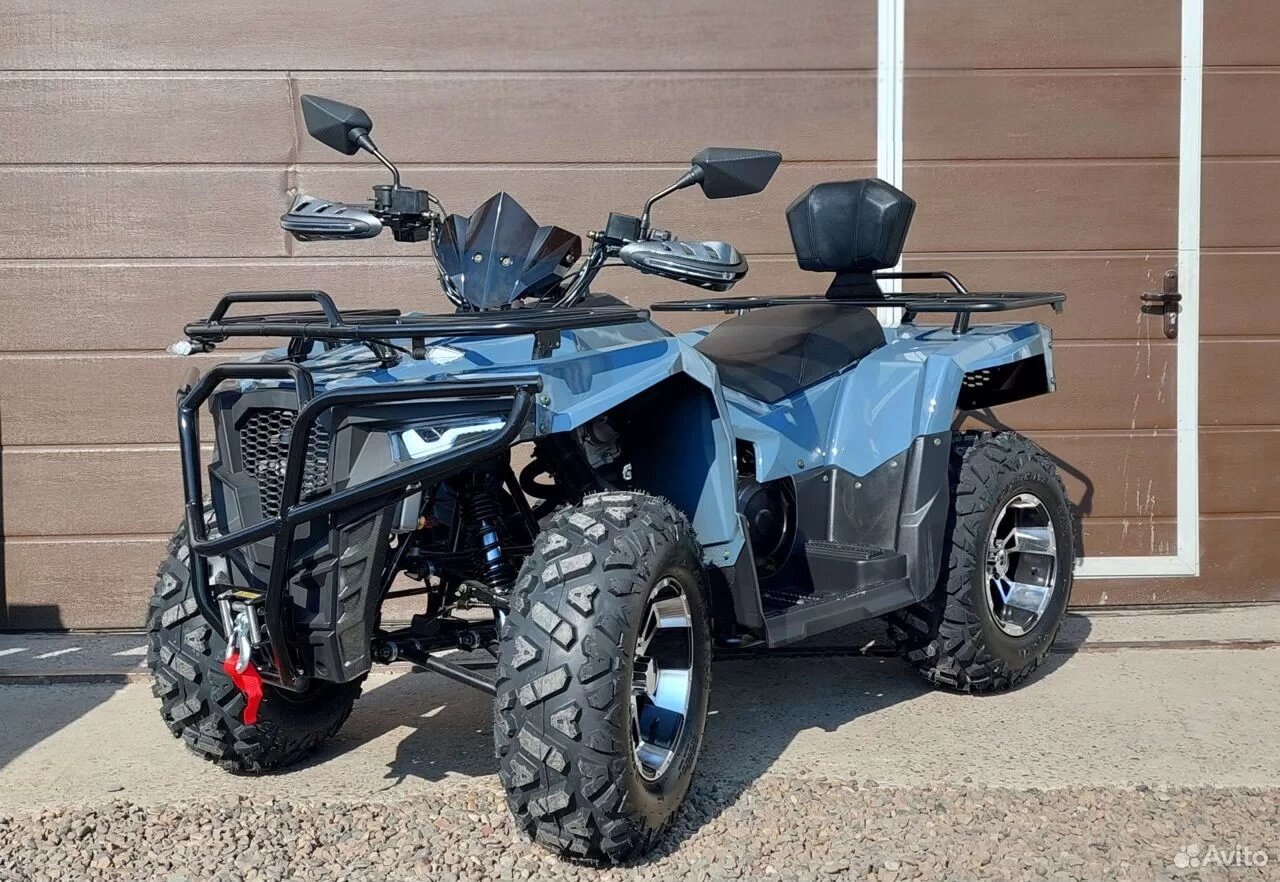 Квадроцикл Loncin 300 «Серый». Двухместный, мощный, на вариаторе.
