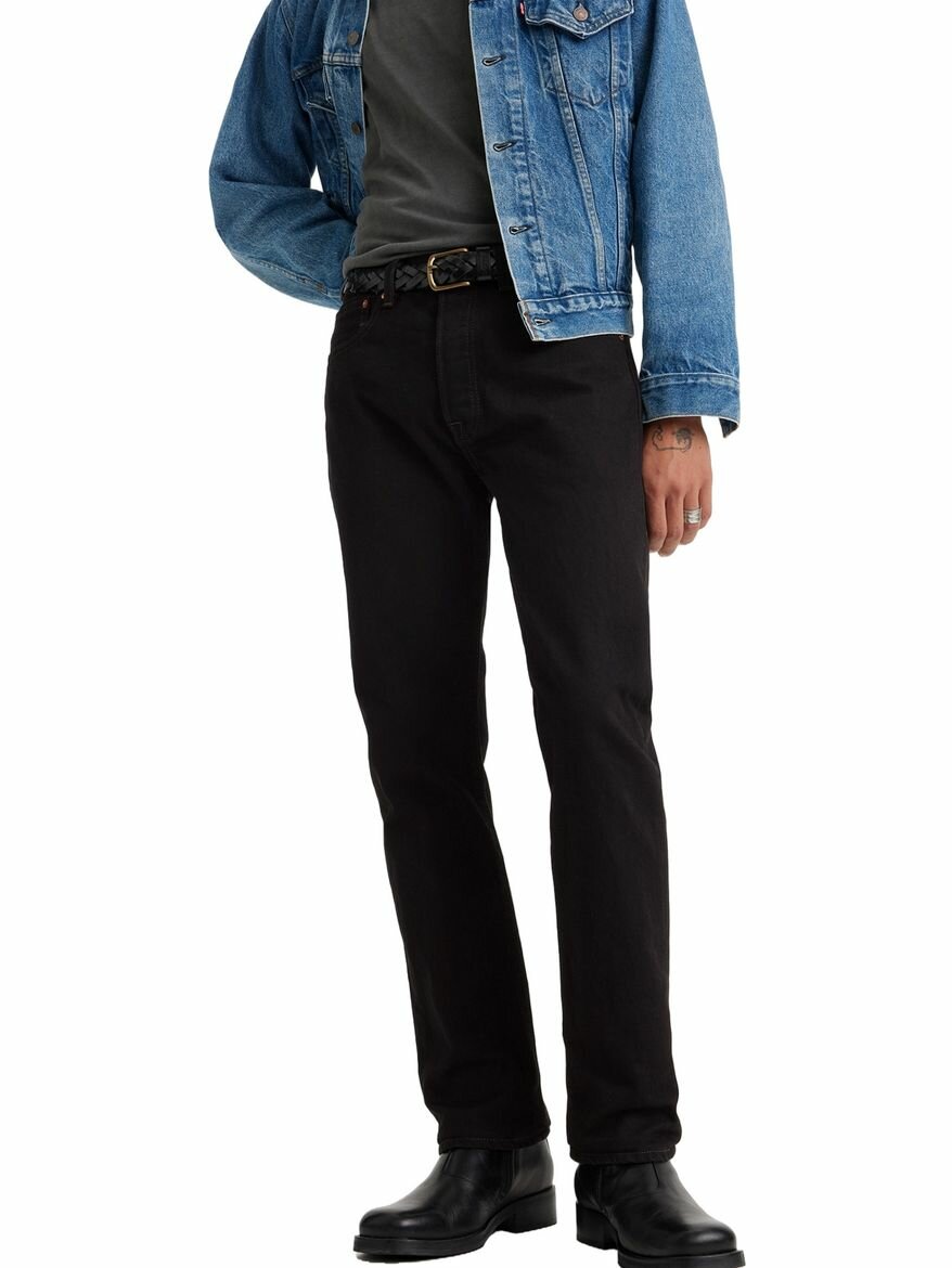 Джинсы классические Levi's Men 501 Original Jeans, размер 32/34, черный