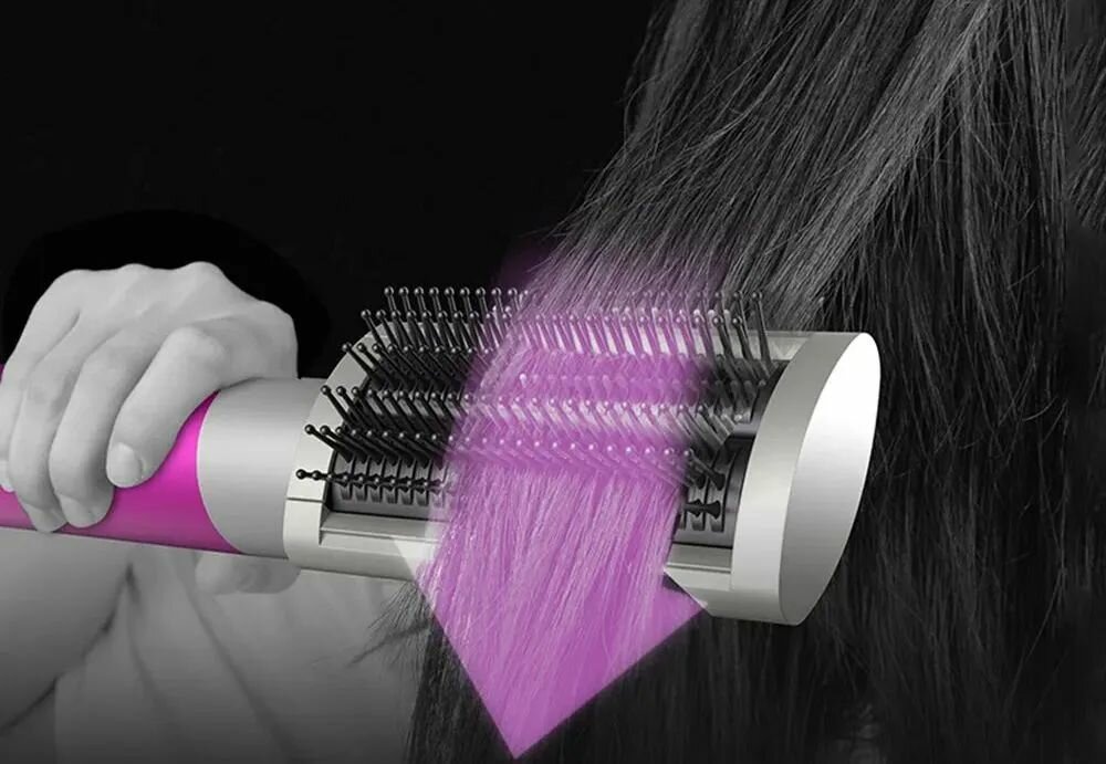 Мультистайлер (Фен-Стайлер) SenCiciMen X9 (Насадок 4шт) розовый EU (Global Версия)