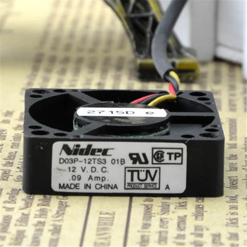 Для Nidec D03P-12TS3 DC 12 В 009 А 108 Вт 6300 об/мин 3 см 3510 35x35x10 мм охлаждающий вентилятор с двойным шарикоподшипником