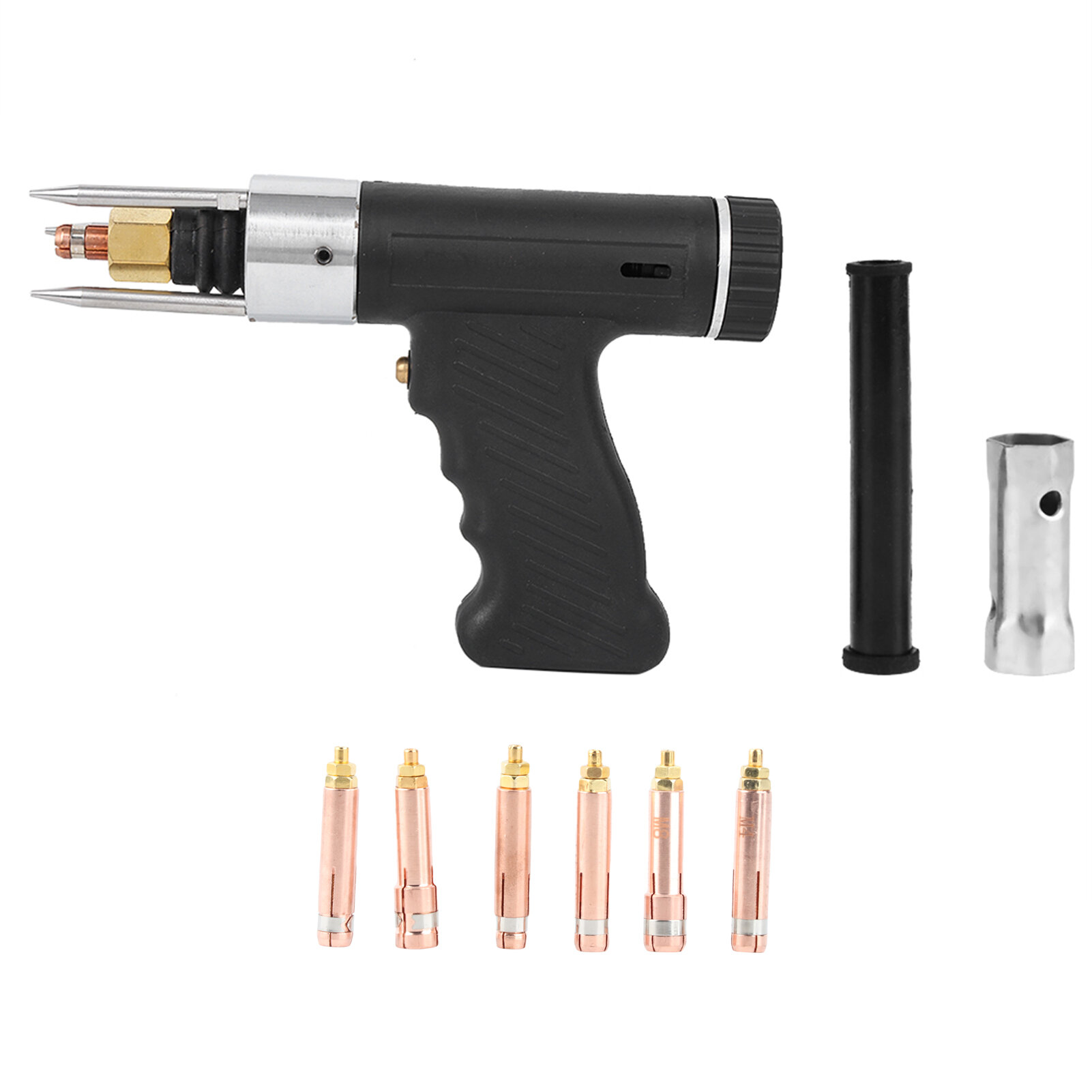 1pcs Compacitor Выгрузки (CD) Сталочная сварка сварка пистолета + 6pcs M3 до M10 Collet