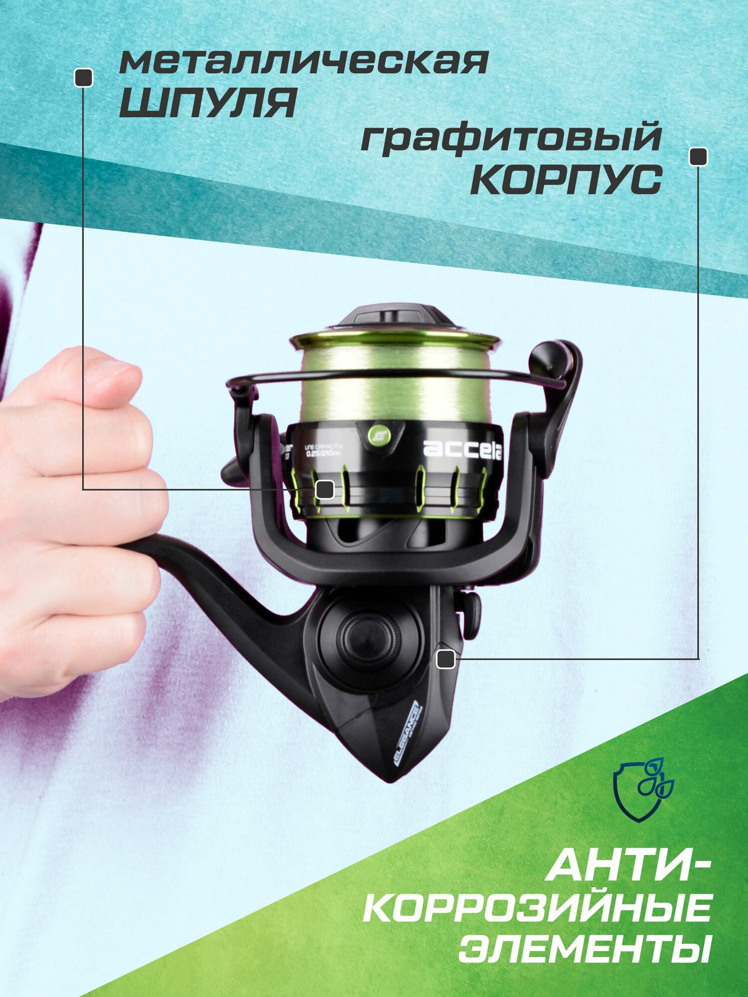 ELEGANCE METHOD Катушка фидерная Reel Elegance Method Accela Feeder 4500 — фото 1