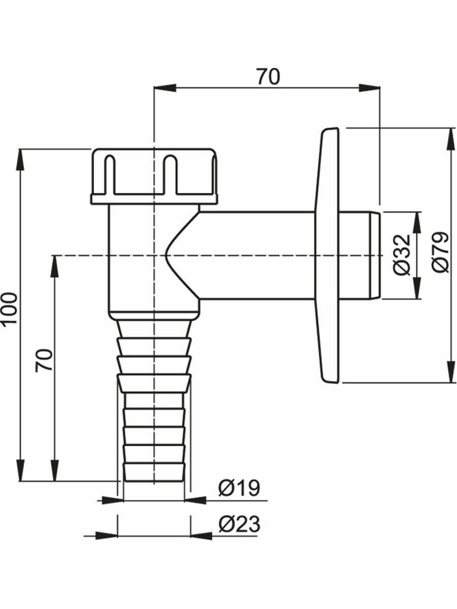 Сифон для стиральной машины AlcaPLAST APS2 — фото 1