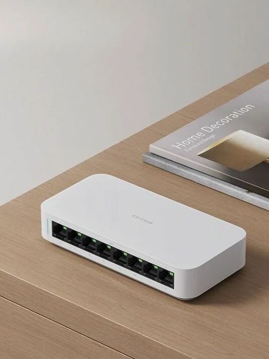 Гигабитный коммутатор Mijia Gigabit Switch 8 ports (SW-108G) White (8 портов) 16 000 Мбит/с