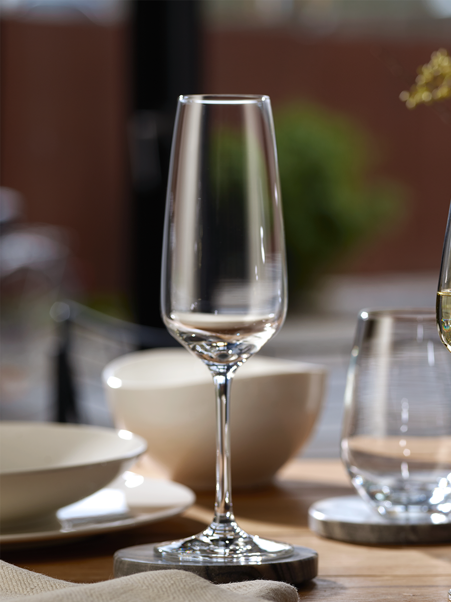 Набор бокалов для шампанского 4 шт, 360 мл, Voice Basic glass VIVO, Villeroy & Boch Group, Хрустальное стекло — фото 1