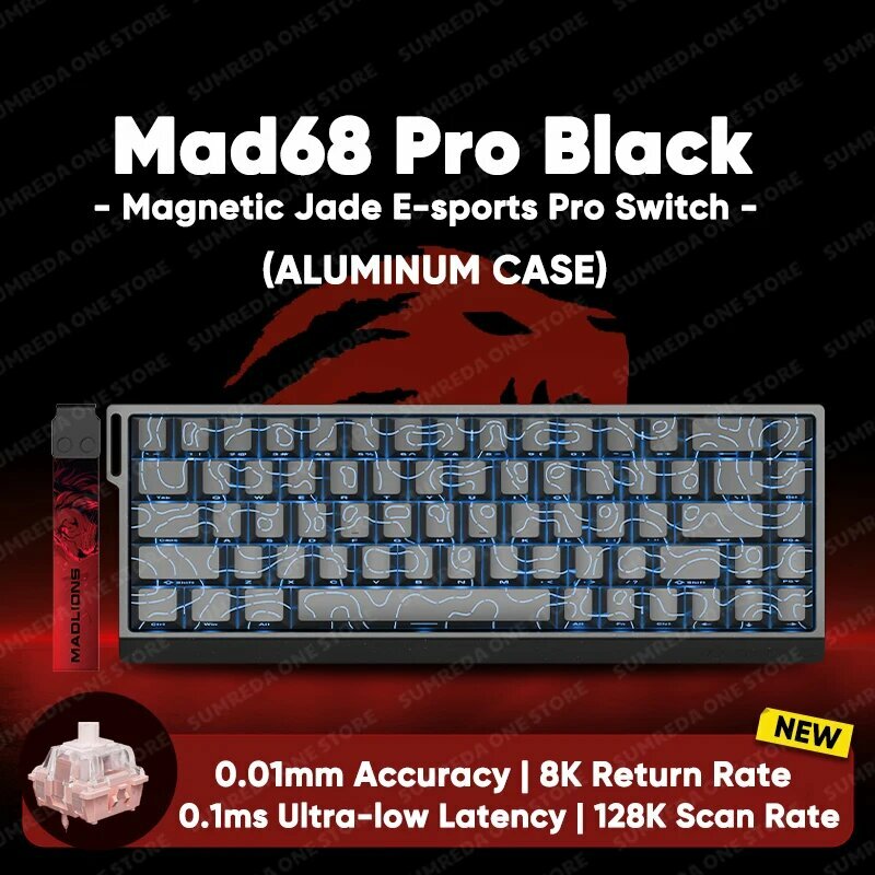 MADLIONS Mad 60/68HE Механическая клавиатура Mad68 Pro Black 4.0