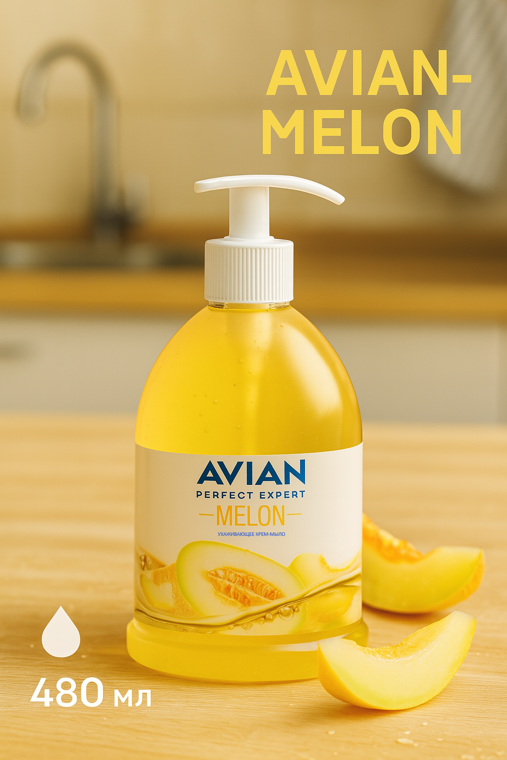 Жидкое Крем мыло AVIAN-MELON 480мл