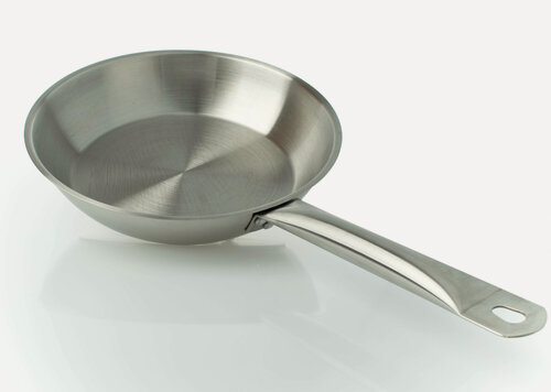 Изображение товара Сковорода Foodatlas D340, нержавеющая сталь, для индукции, серебристая