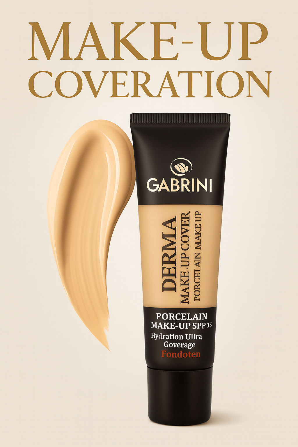 Тональный крем Gabrini, матовый, водостойкий, SPF 30, для всех типов кожи — фото 1