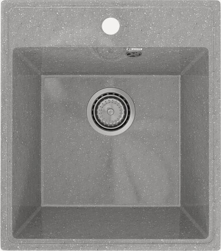 Изображение товара Мойка кухонная Practik PR-M 425-003 прямоугольная, 42x48, мойка для кухни, серая, российская