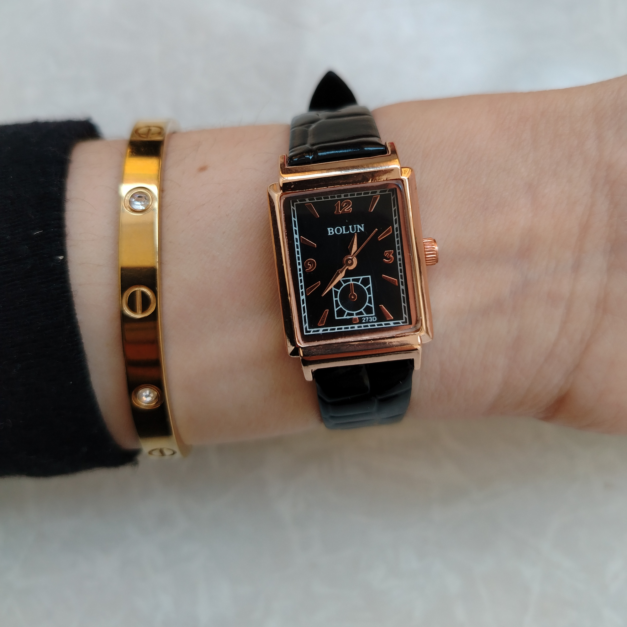 Наручные часы BOLUN Классика, золотистый — фото 1
