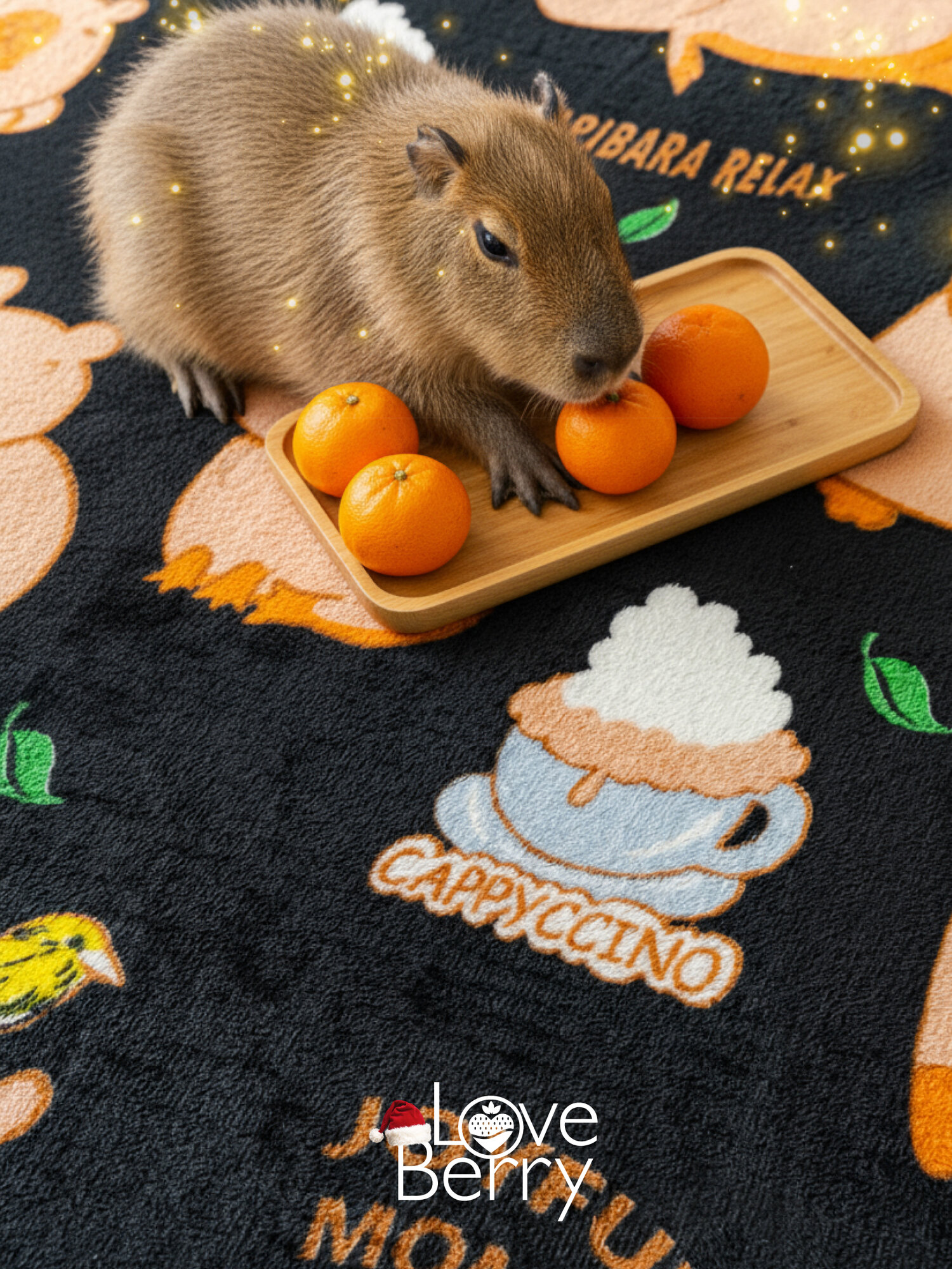 Плед 200х220 LOVEBERRY из велсофта на кровать для спальни, Капибара — фото 1