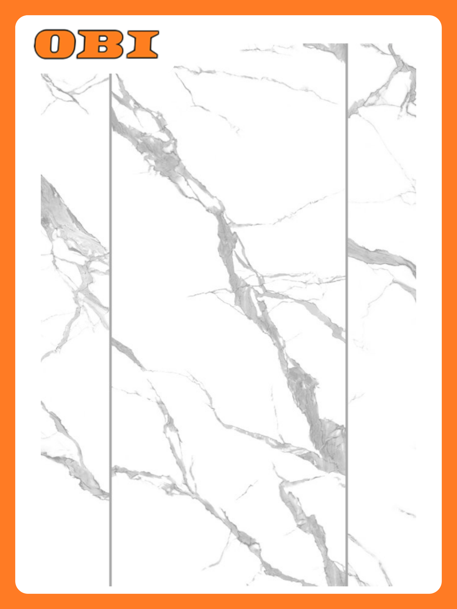 Панель ПВХ Stella Light Slim влагостойкая для ванной мрамор крестолла 260x25 см